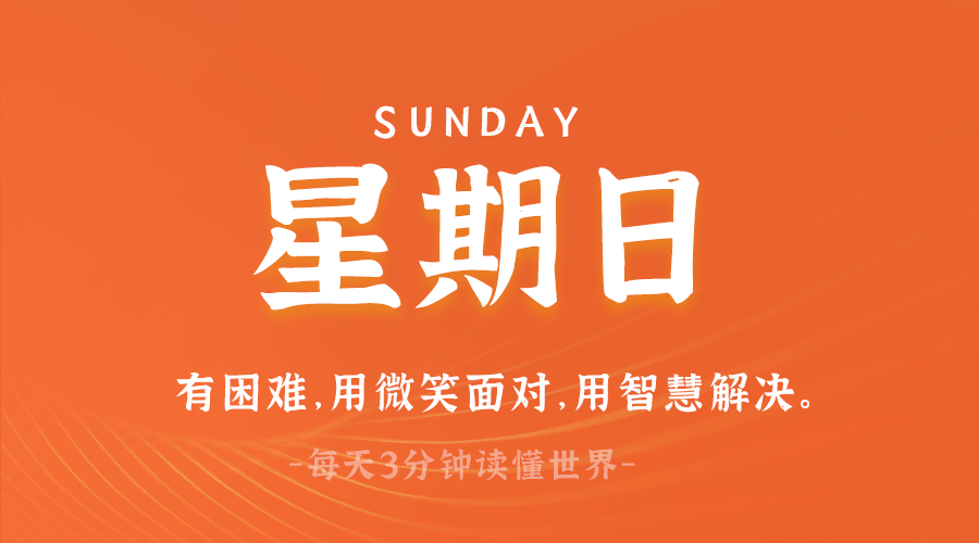03日23日，星期日，在这里每天60秒读懂世界！