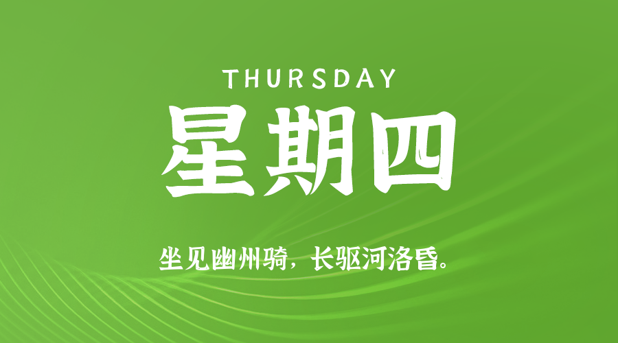 04日17日，星期四，在这里每天60秒读懂世界！