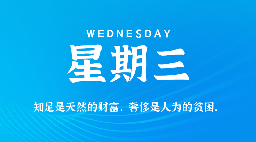 04日30日，星期三，在这里每天60秒读懂世界！